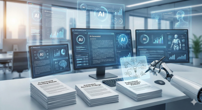 เทคนิคการสร้างเอกสารการสอน งานวิจัย และวิทยฐานะ ด้วยเครื่องมืออัตโนมัติ และปัญญาประดิษฐ์ (AI)